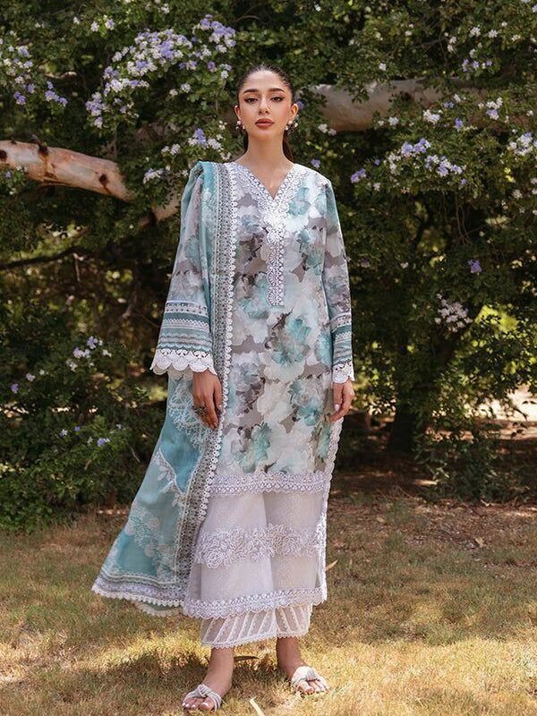 Embroidered Lawn 3 Piece