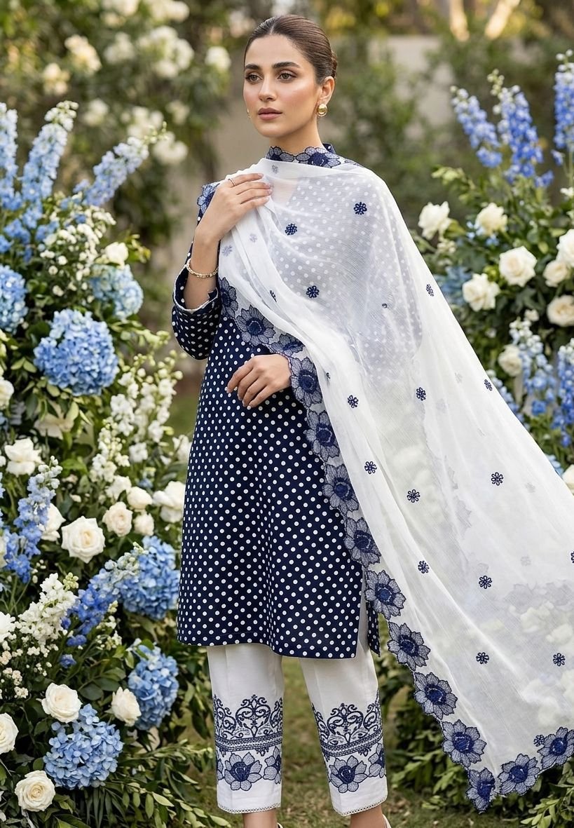 Luxury Lawn Cotton 3 Piece