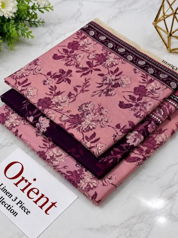 Orient Linen Printed 3 Piece