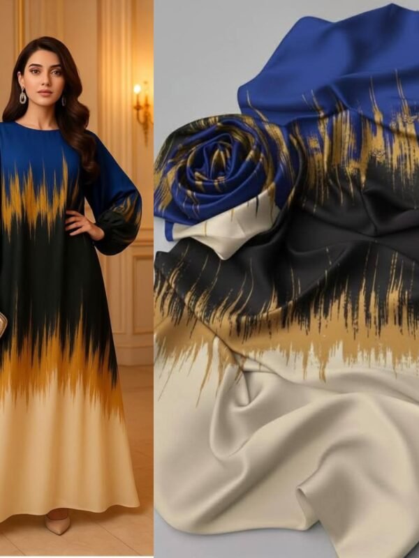 Lulusar Silk Mirage Digital Printed Shamooz Silk 3 Piece