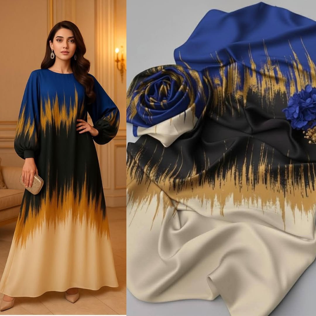Lulusar Silk Mirage Digital Printed Shamooz Silk 3 Piece