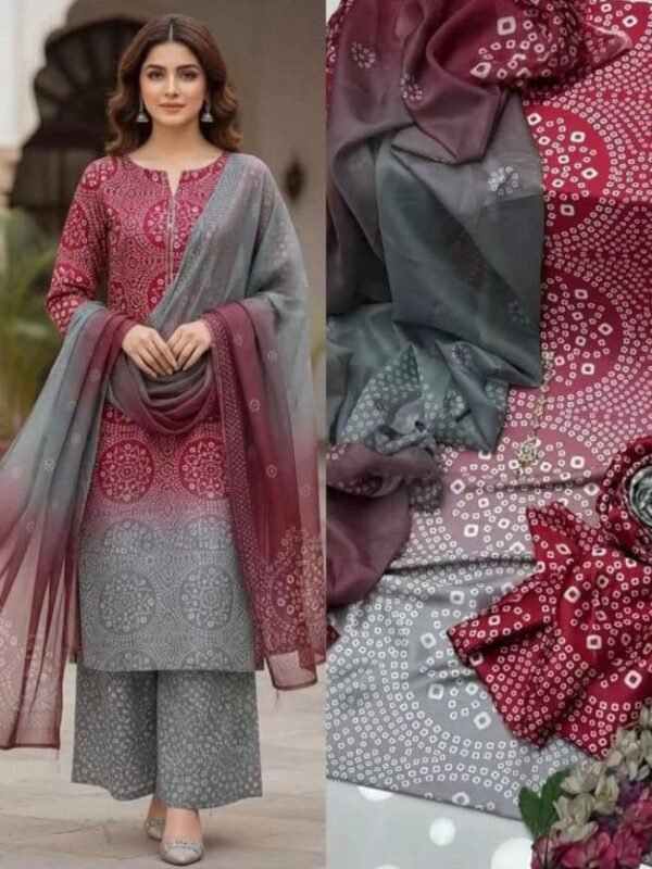 Lulusar Silk Mirage Digital Printed Shamooz Silk 3 Piece