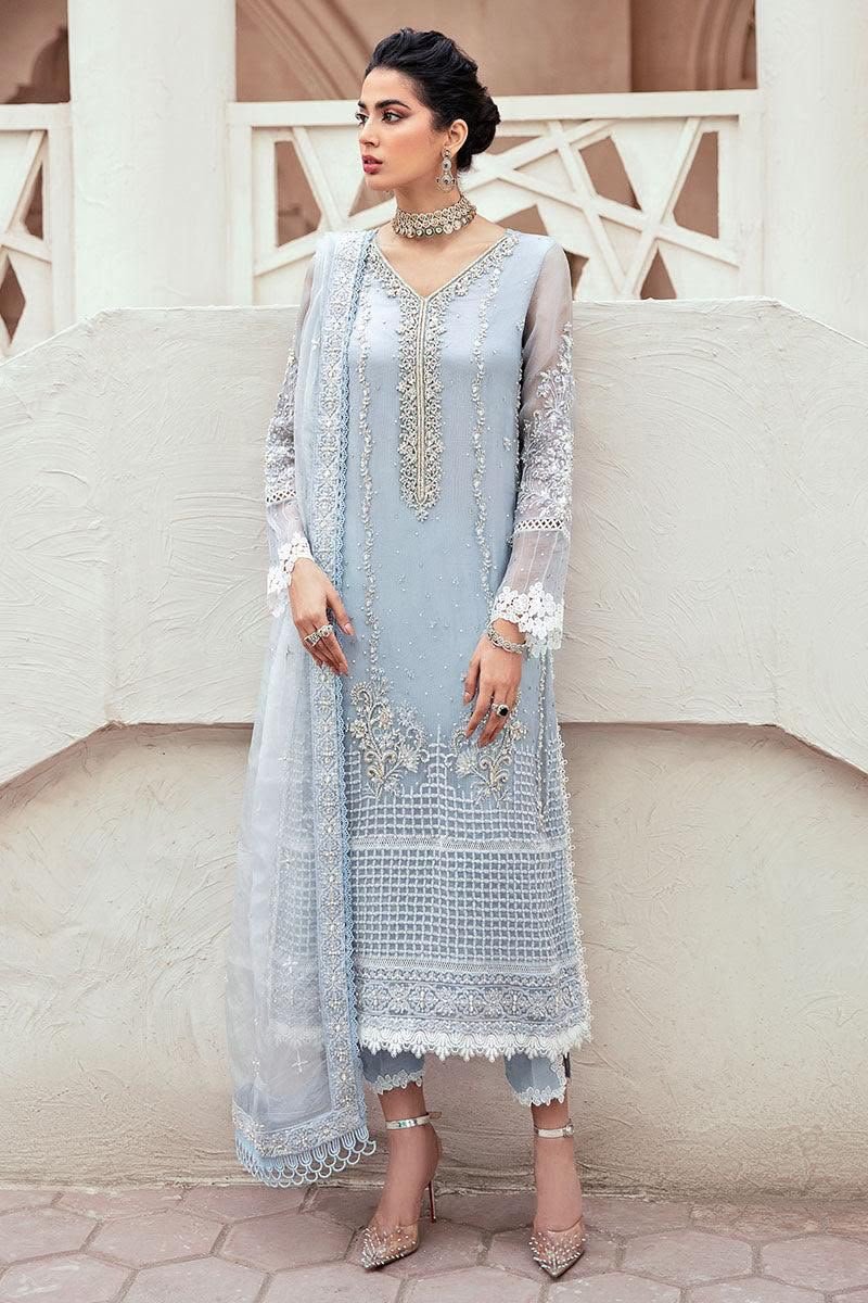 Mushq Royal Adda Work Organza Luxury Formal Suit 3PC