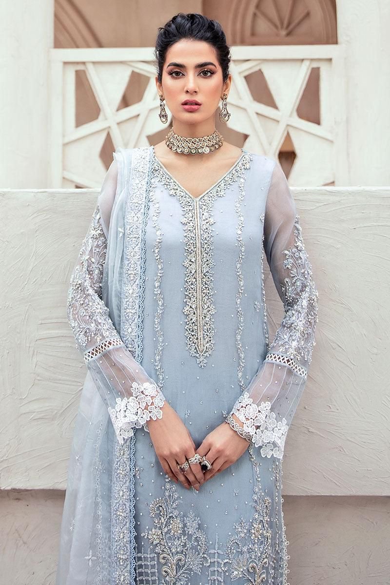 Mushq Royal Adda Work Organza Luxury Suit 3PC - Image 6
