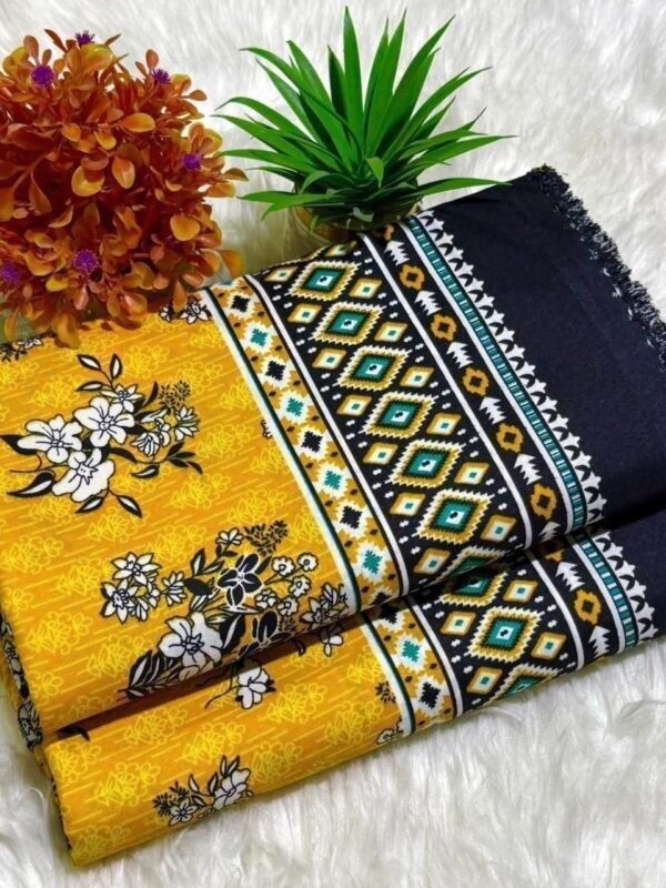 Floral Digital Printed Polo Cotton 2 Piece