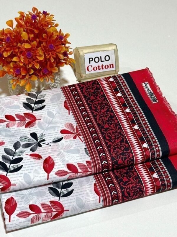 Floral Digital Printed Polo Cotton 2 Piece