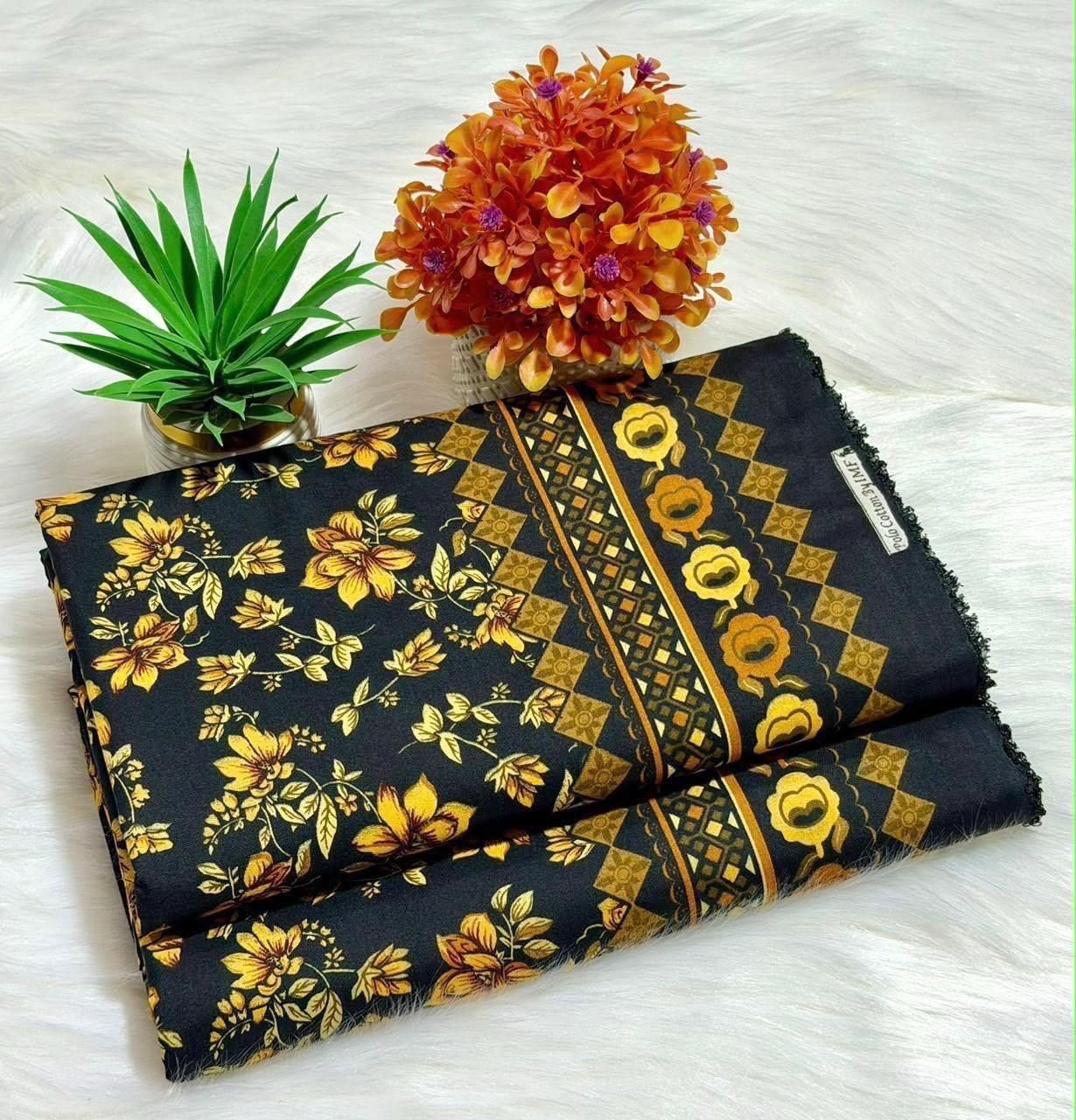Floral Digital Printed Polo Cotton 2 Piece