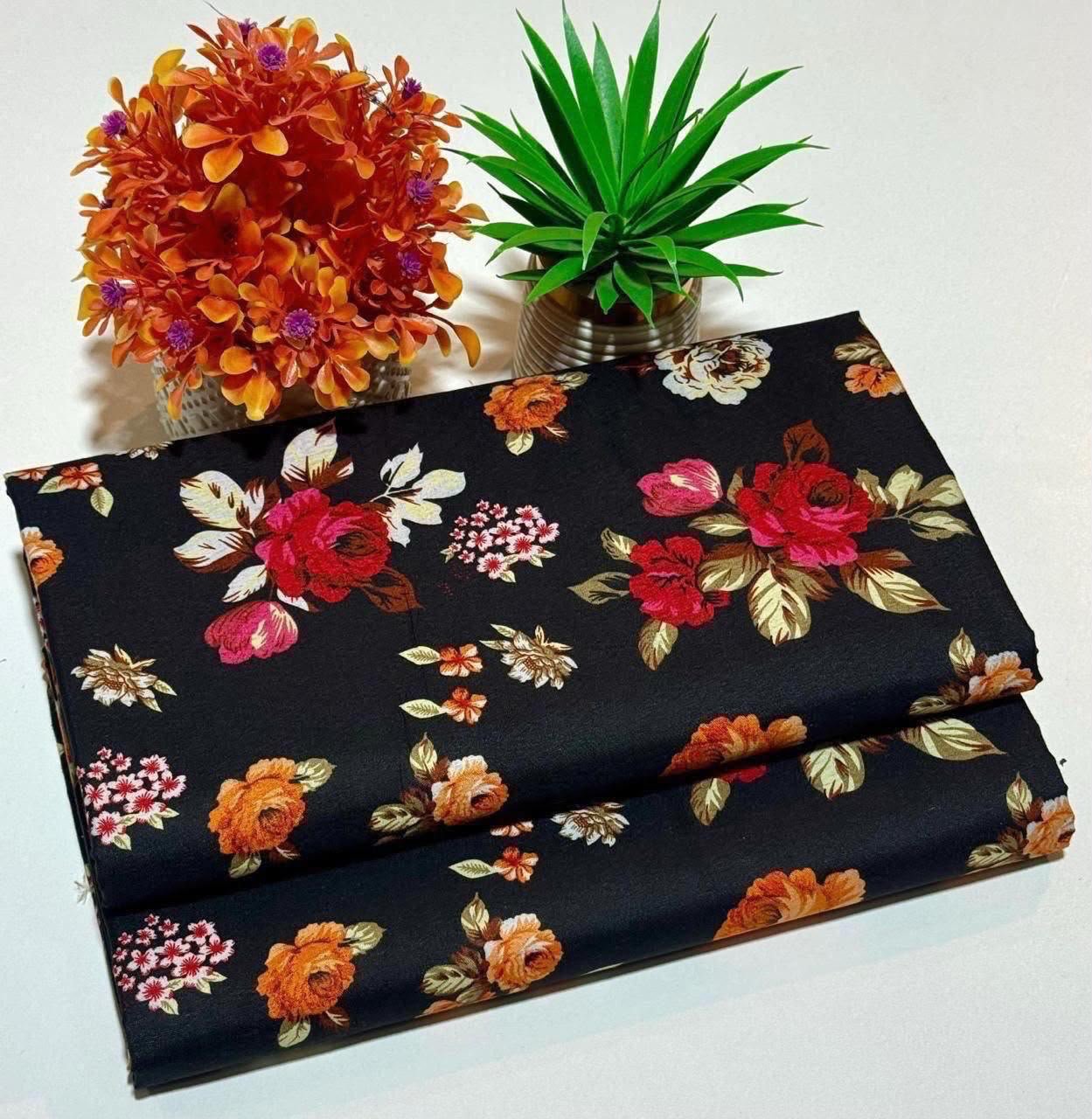 Floral Digital Printed Polo Cotton 2 Piece