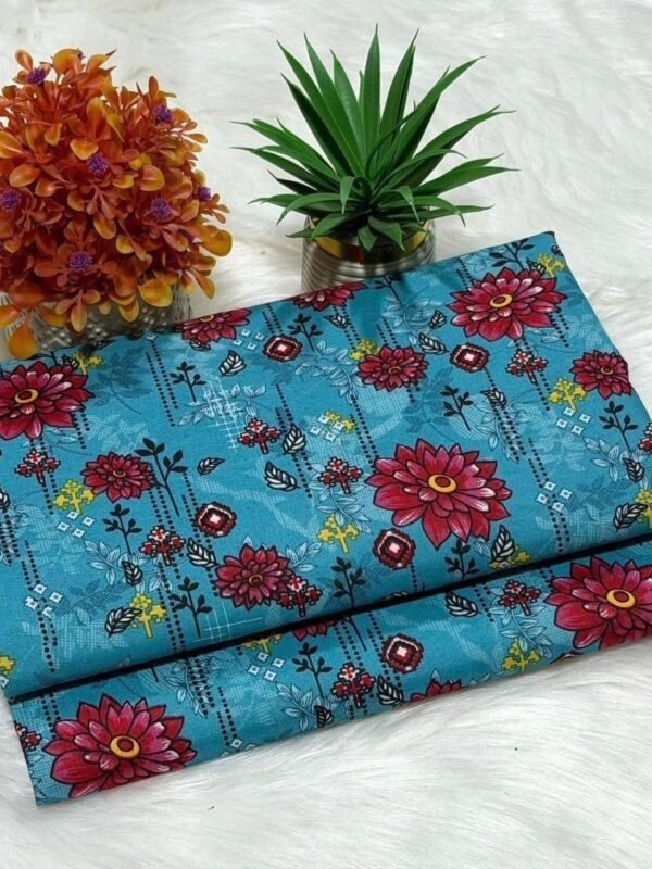 Floral Digital Printed Polo Cotton 2 Piece