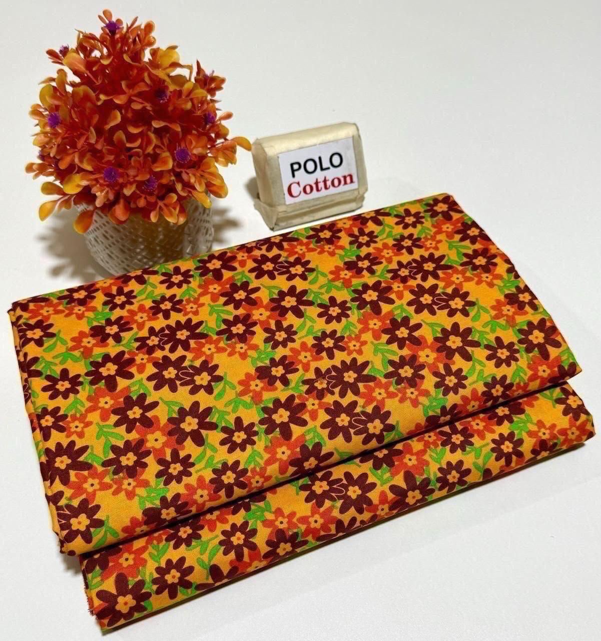 Floral Digital Printed Polo Cotton 2 Piece