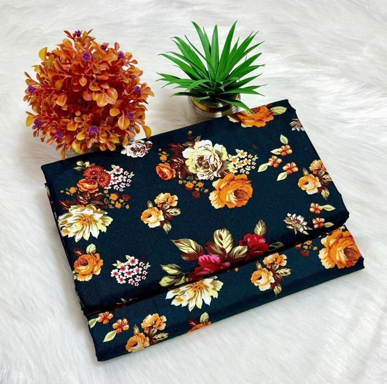 Floral Digital Printed Polo Cotton 2 Piece