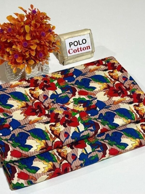 Floral Digital Printed Polo Cotton 2 Piece