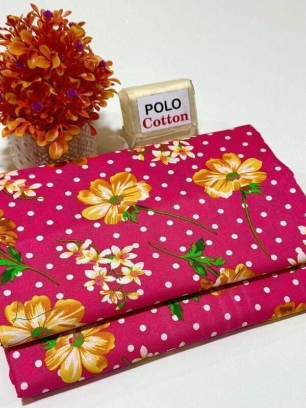 Floral Digital Printed Polo Cotton 2 Piece