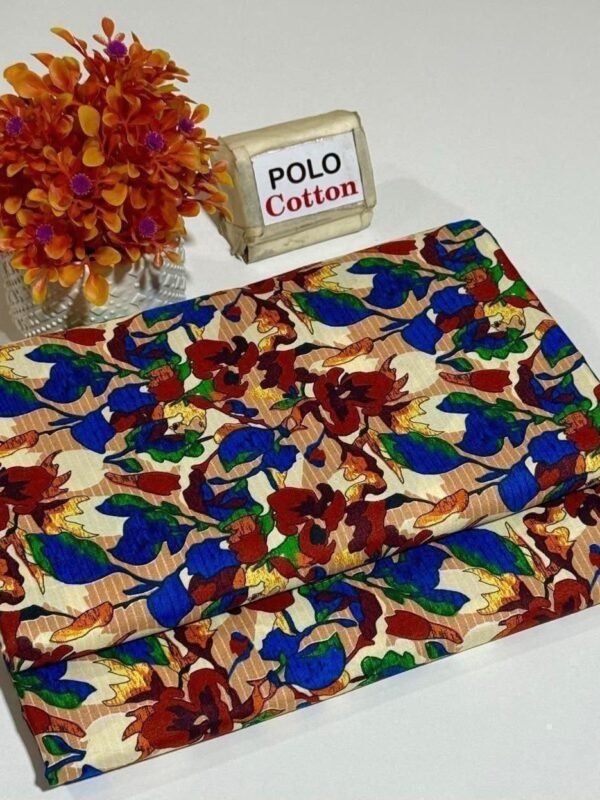 Floral Digital Printed Polo Cotton 2 Piece
