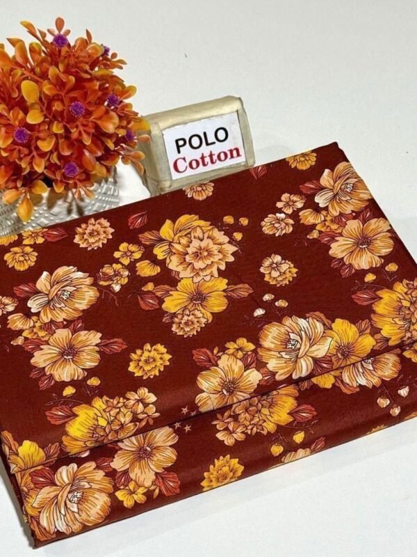 Floral Digital Printed Polo Cotton 2 Piece