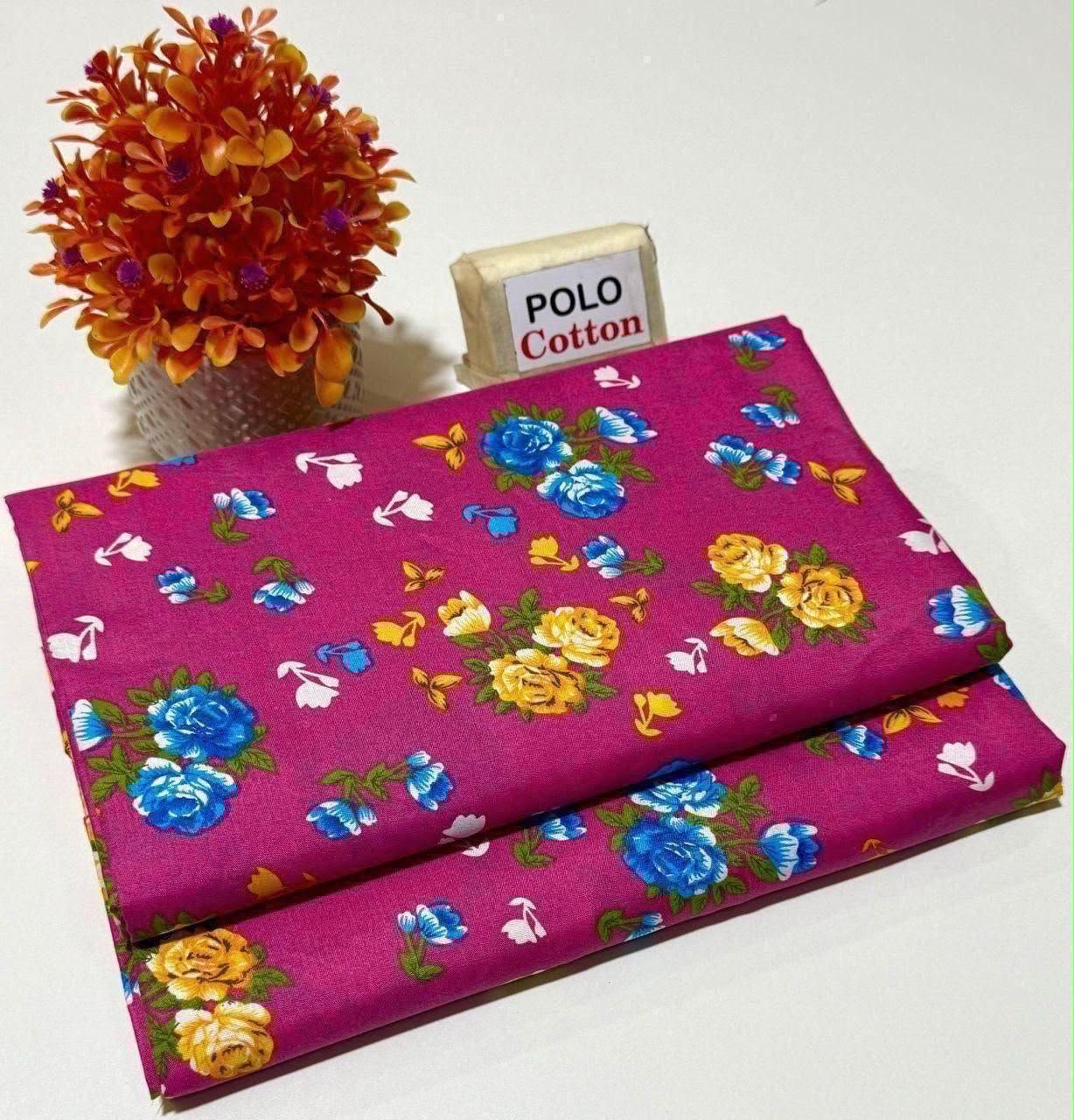 Floral Digital Printed Polo Cotton 2 Piece