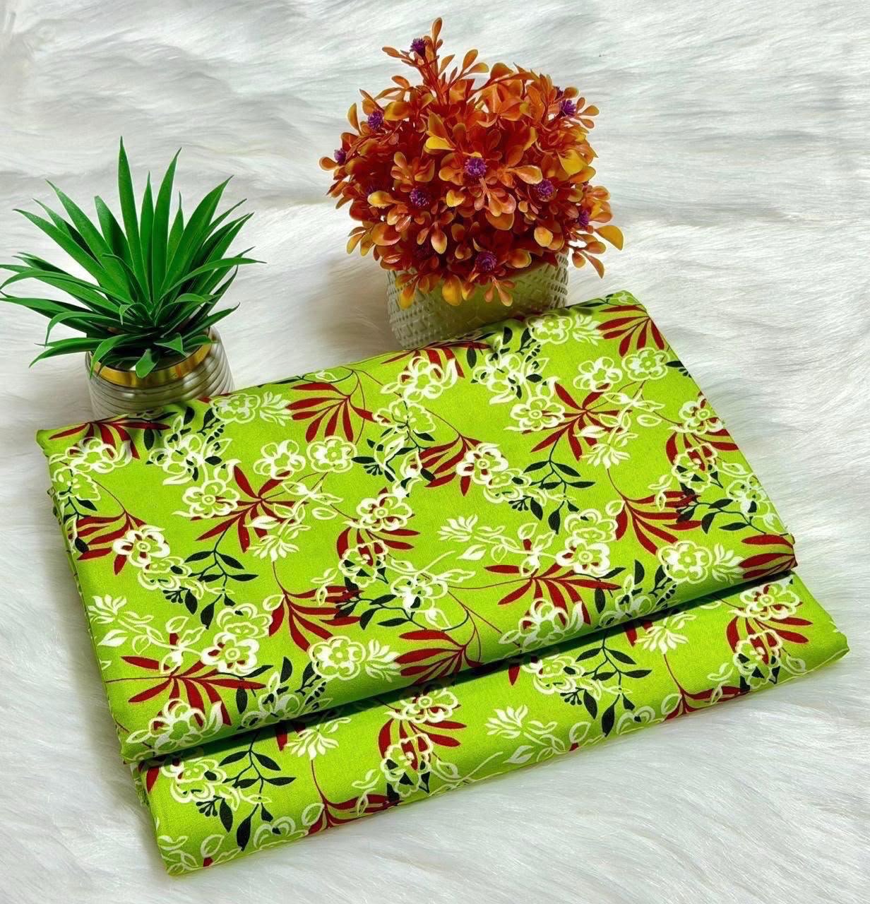 Floral Digital Printed Polo Cotton 2 Piece