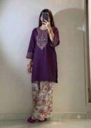 Laam Embroidered Dhanak 2 Piece