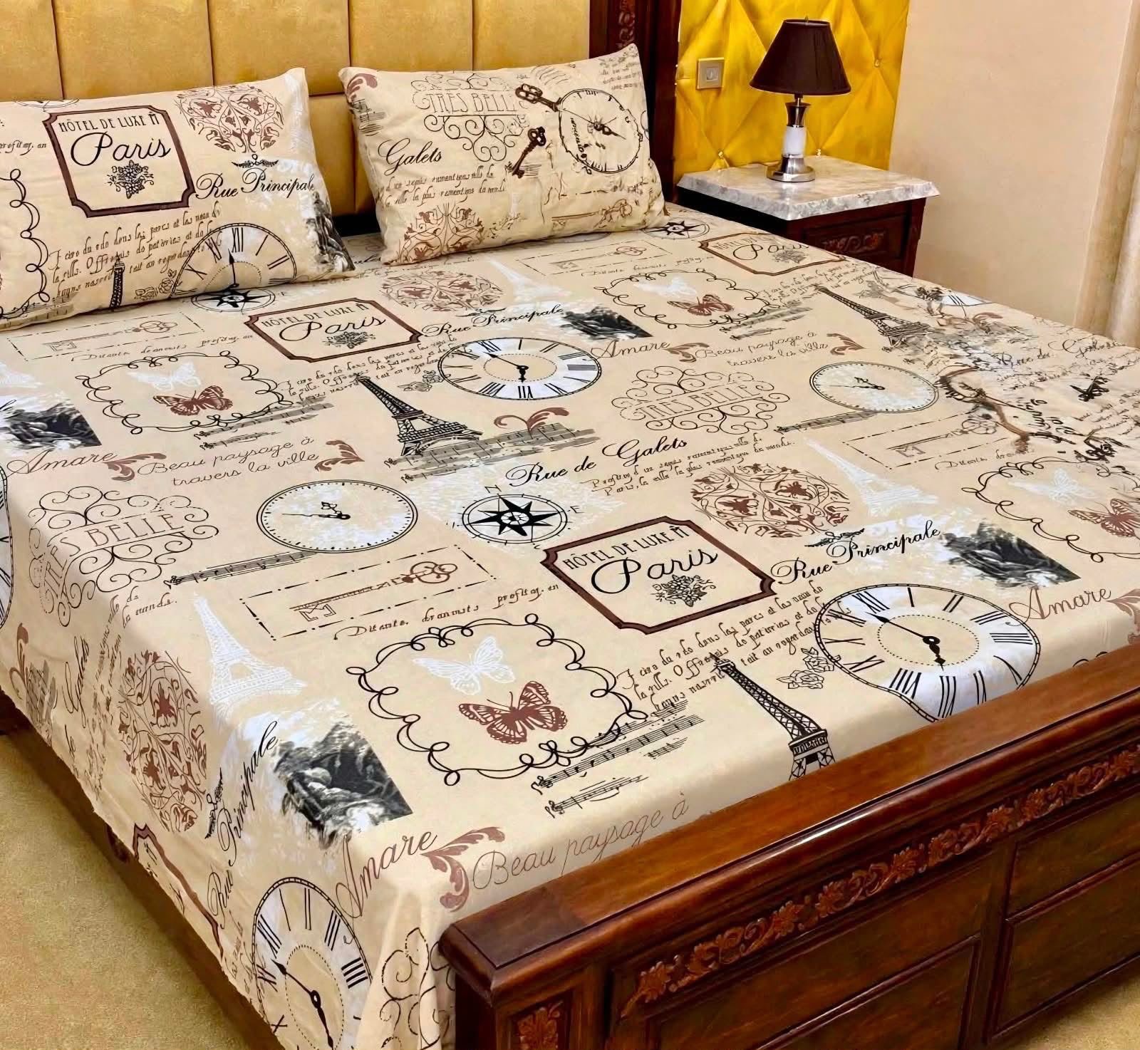 Pure Cotton King Size Bedsheet