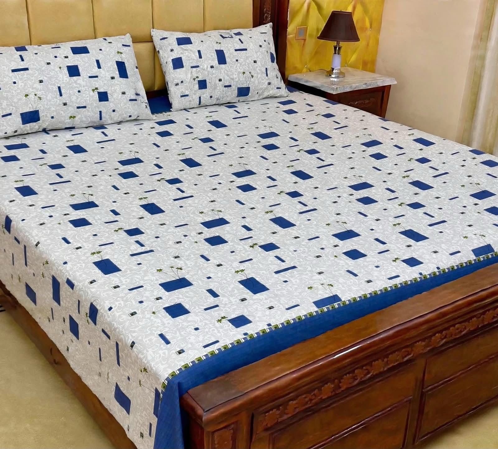 Pure Cotton King Size Bedsheet
