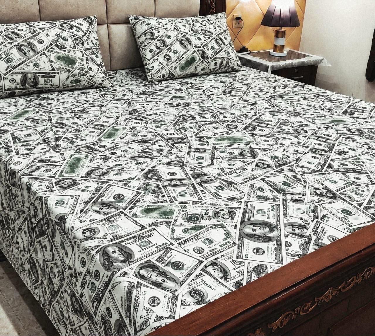 Pure Cotton King Size Bedsheet