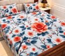 9D Digital Print Micro Cotton King Size Bedsheet Set – 3 Piece