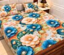 9D Digital Print Micro Cotton King Size Bedsheet Set – 3 Piece