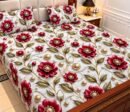 9D Digital Print Micro Cotton King Size Bedsheet Set – 3 Piece
