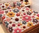 9D Digital Print Micro Cotton King Size Bedsheet Set – 3 Piece