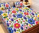 9D Digital Print Micro Cotton King Size Bedsheet Set – 3 Piece
