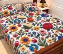 9D Digital Print Micro Cotton King Size Bedsheet Set – 3 Piece