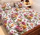 9D Digital Print Micro Cotton King Size Bedsheet Set – 3 Piece