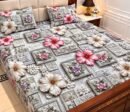 9D Digital Print Micro Cotton King Size Bedsheet Set – 3 Piece