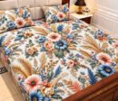 9D Digital Print Micro Cotton King Size Bedsheet Set – 3 Piece