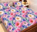 9D Digital Print Micro Cotton King Size Bedsheet Set – 3 Piece