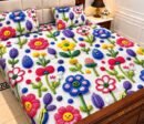 9D Digital Print Micro Cotton King Size Bedsheet Set – 3 Piece