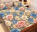 9D Digital Print Micro Cotton King Size Bedsheet Set – 3 Piece