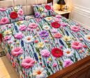9D Digital Print Micro Cotton King Size Bedsheet Set – 3 Piece